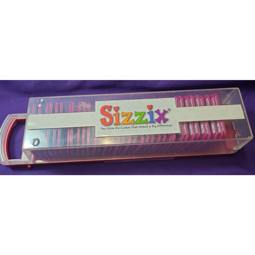 Sizzix Sizzlits "Girls are Weird" Letter Alphabet Die Set 35 & Case